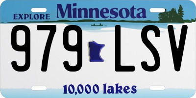 MN license plate 979LSV