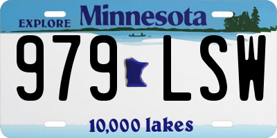MN license plate 979LSW