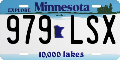 MN license plate 979LSX