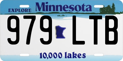 MN license plate 979LTB