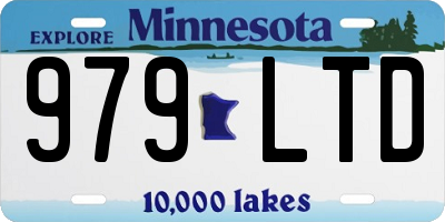 MN license plate 979LTD