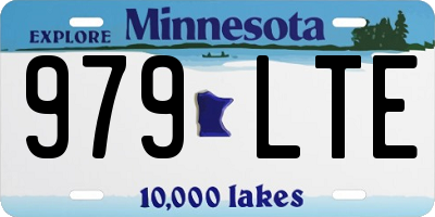 MN license plate 979LTE