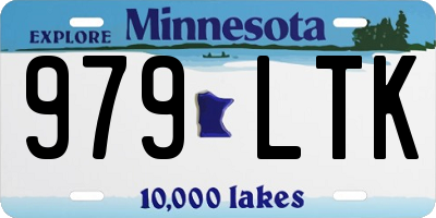 MN license plate 979LTK