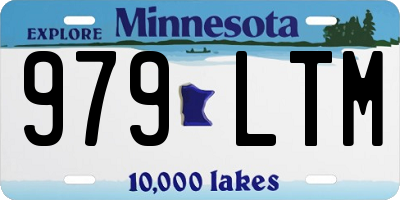 MN license plate 979LTM