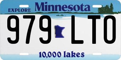 MN license plate 979LTO