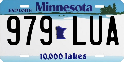MN license plate 979LUA