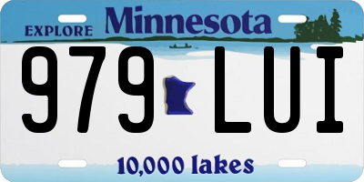 MN license plate 979LUI