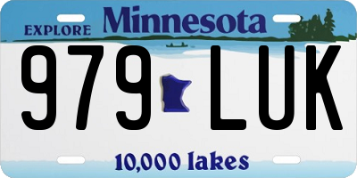 MN license plate 979LUK