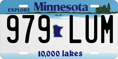 MN license plate 979LUM