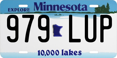 MN license plate 979LUP