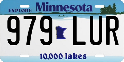 MN license plate 979LUR