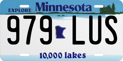 MN license plate 979LUS