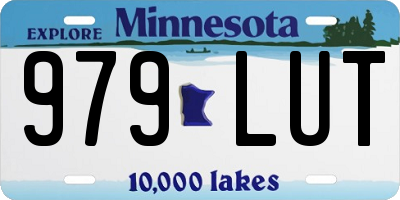 MN license plate 979LUT