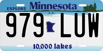MN license plate 979LUW