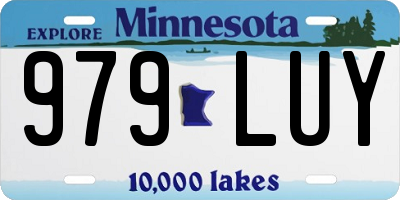 MN license plate 979LUY