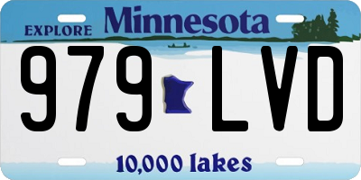MN license plate 979LVD