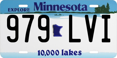 MN license plate 979LVI