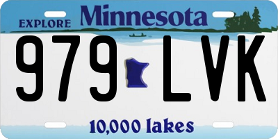 MN license plate 979LVK