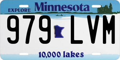 MN license plate 979LVM