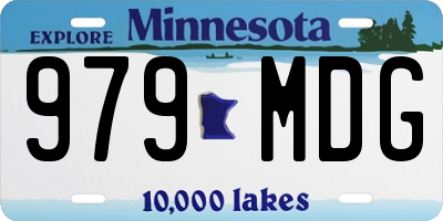 MN license plate 979MDG