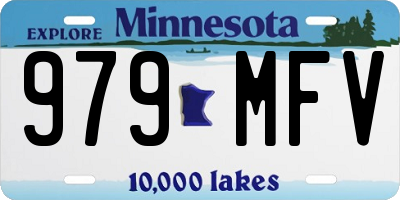 MN license plate 979MFV