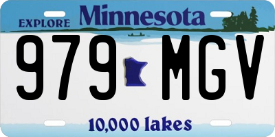 MN license plate 979MGV
