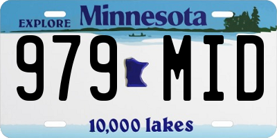MN license plate 979MID