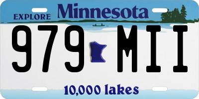 MN license plate 979MII
