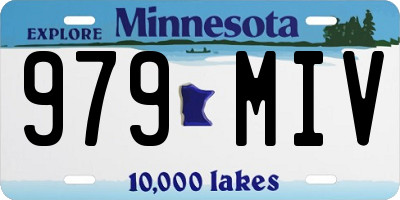 MN license plate 979MIV