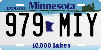 MN license plate 979MIY