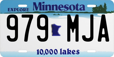 MN license plate 979MJA