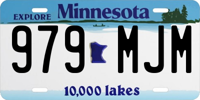 MN license plate 979MJM