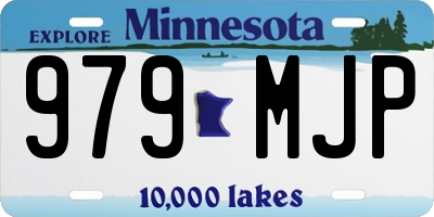 MN license plate 979MJP
