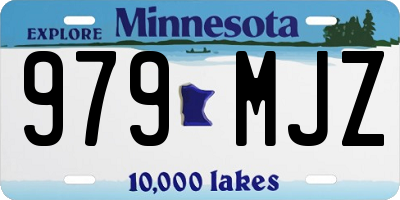 MN license plate 979MJZ