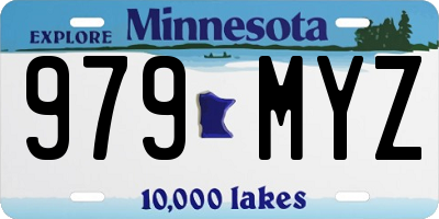 MN license plate 979MYZ