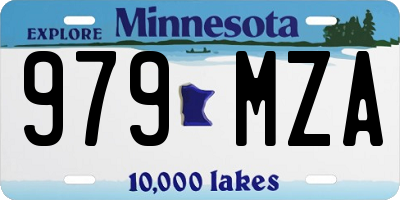MN license plate 979MZA