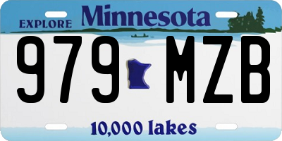 MN license plate 979MZB