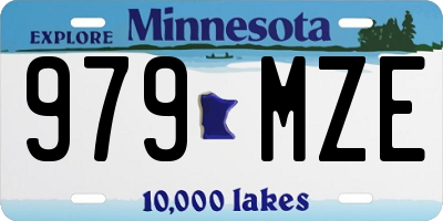 MN license plate 979MZE
