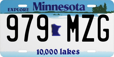 MN license plate 979MZG