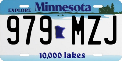 MN license plate 979MZJ