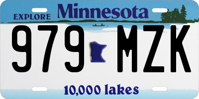 MN license plate 979MZK