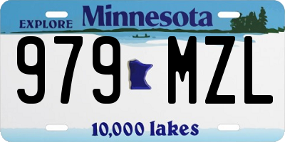 MN license plate 979MZL
