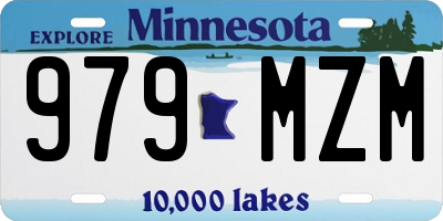 MN license plate 979MZM