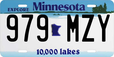 MN license plate 979MZY