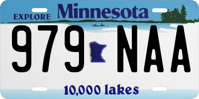 MN license plate 979NAA
