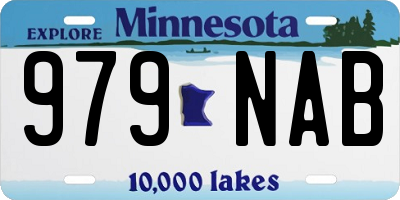 MN license plate 979NAB