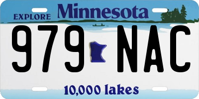 MN license plate 979NAC