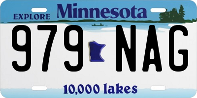 MN license plate 979NAG