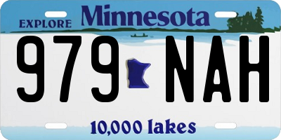 MN license plate 979NAH