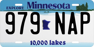 MN license plate 979NAP